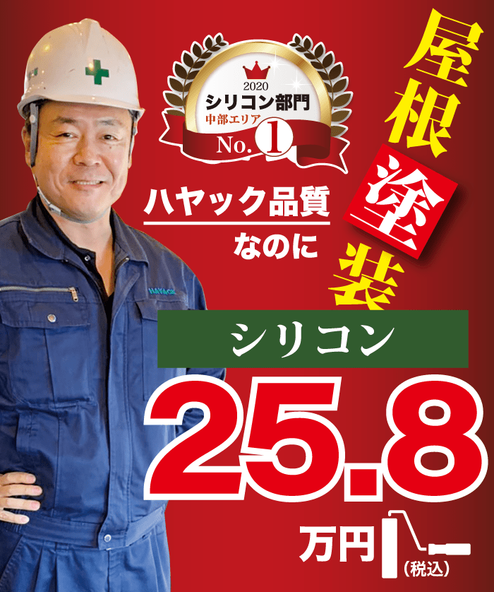 屋根塗装25.8万円