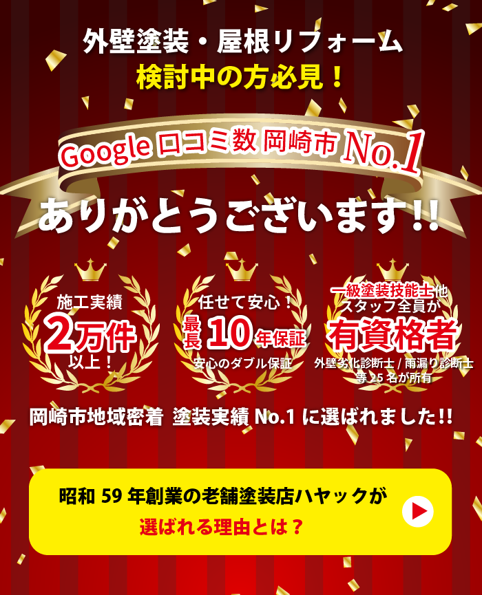 Google口コミ数が岡崎市No.1！